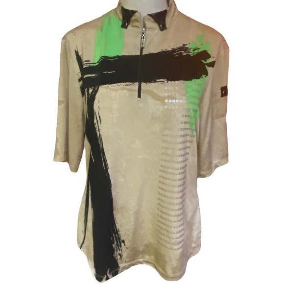 Jamie Sadock Golf Stretch Abstract Top Size M - Picture 2 of 10